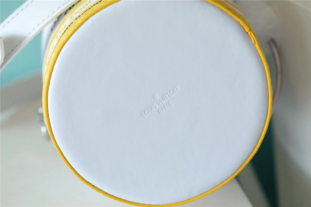 Louis Vuitton Paint Can Coated Canvas By Virgil AblohÃƒÂ¢Ã¢â€šÂ¬Ã¢â€žÂ¢s Yellow For Women, WomenÃƒÂ¢Ã¢â€šÂ¬Ã¢â€žÂ¢s Bags, Shoulder And Crossbody Bags 6.7in/17cm Louis Vuitton M81593