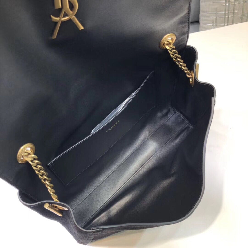 YSSL Kate Medium Reversible Chain Bag Black For Women 28.5in/11cm YSL 5538040UD7W1000