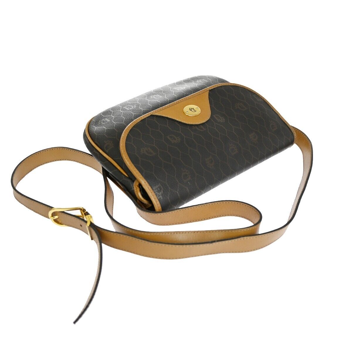 Dior Honeycomb  Canvas Shoulder Bag