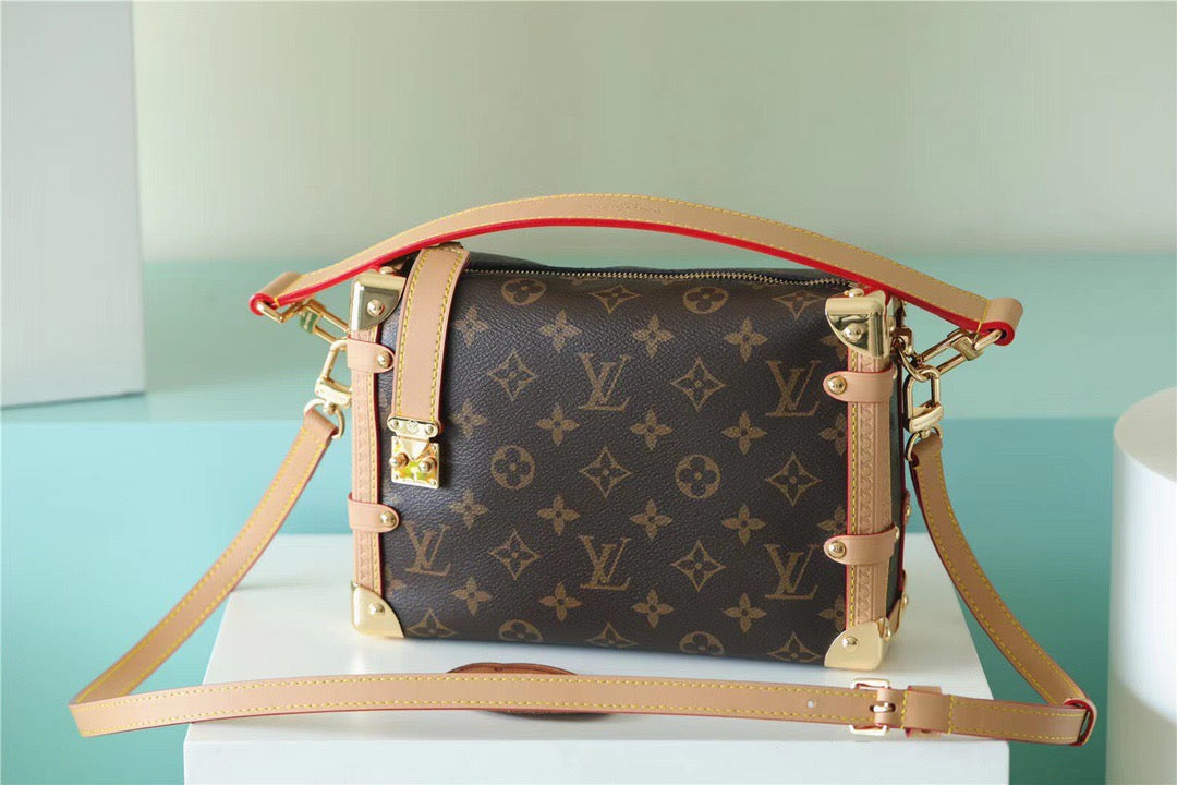 Louis Vuitton Side Trunk PM Monogram Canvas For Women, Women’s Bags, Shoulder And Crossbody Bags 8.3in/21cm Louis Vuitton 
