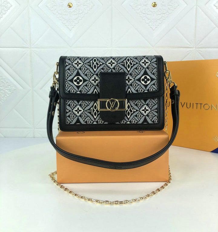 Louis Vuitton Dauphine MM Monogram GlamIowers Gray For Women,  Shoulder And Crossbody Bags 9.8in/25cm Louis Vuitton M57211