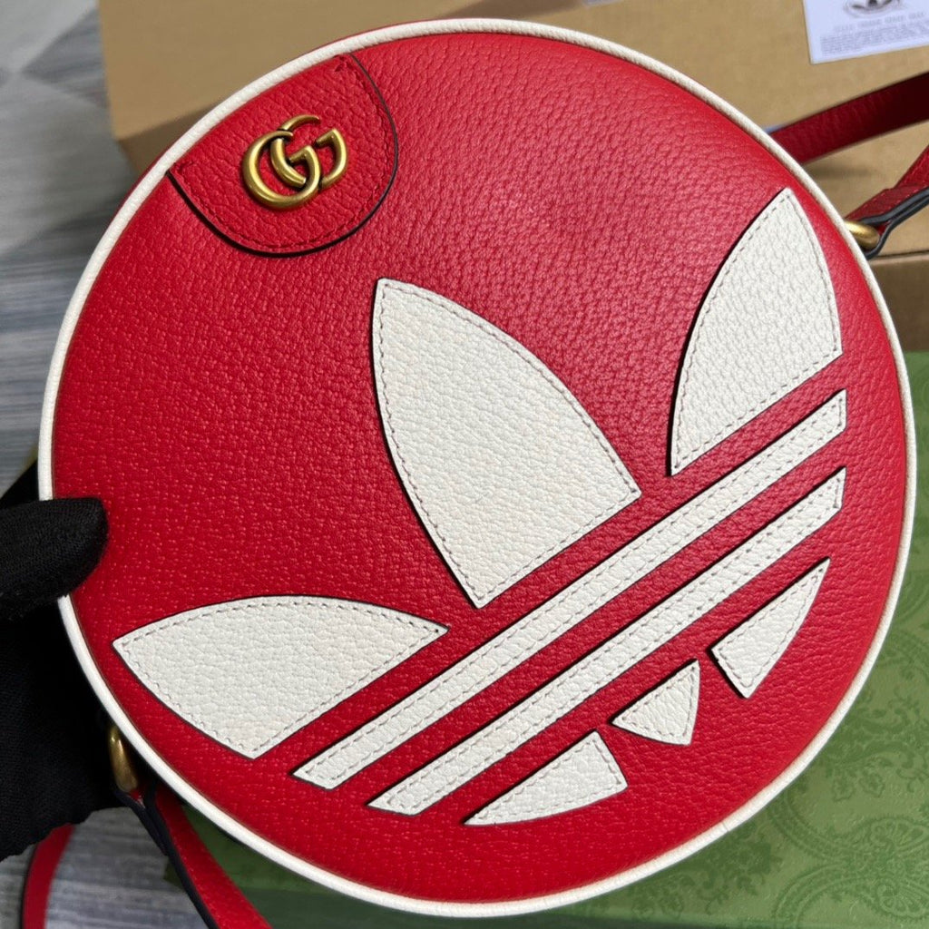 Gucci x ADiordas OphiDiora Shoulder Bag Red For Women, Women’s Bags 8.6in/22cm Gucci 702626 DJ24T 6484