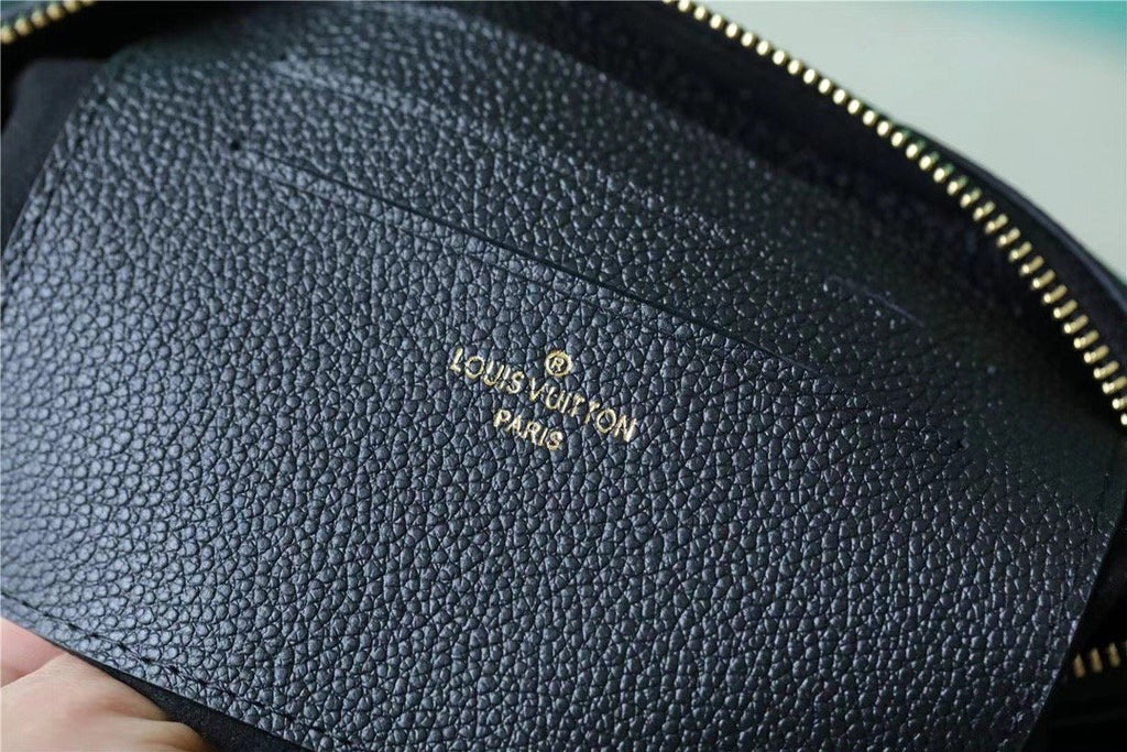 Louis Vuitton Double Zip Pochette Monogram Empreinte Black For Women,  Shoulder and Crossbody Bags 7.9in/20cm Louis Vuitton M68568