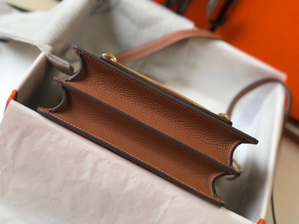 Mini Evercolor Sac Roulis 19 Brown For Women, Handbags, Shoulder Bags 7.5in/19cm