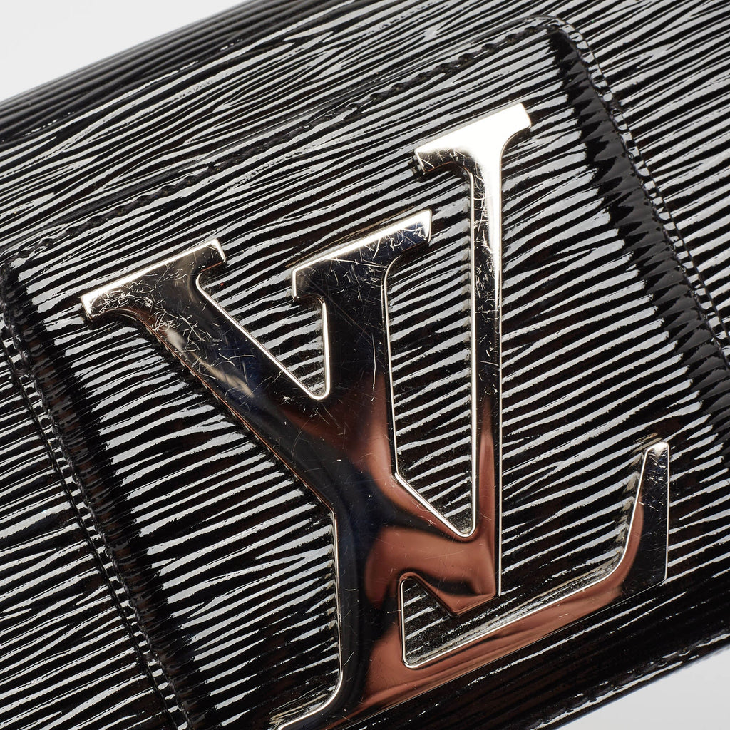 Louis Vuitton Black Electric Epi Leather Sobe Clutch..