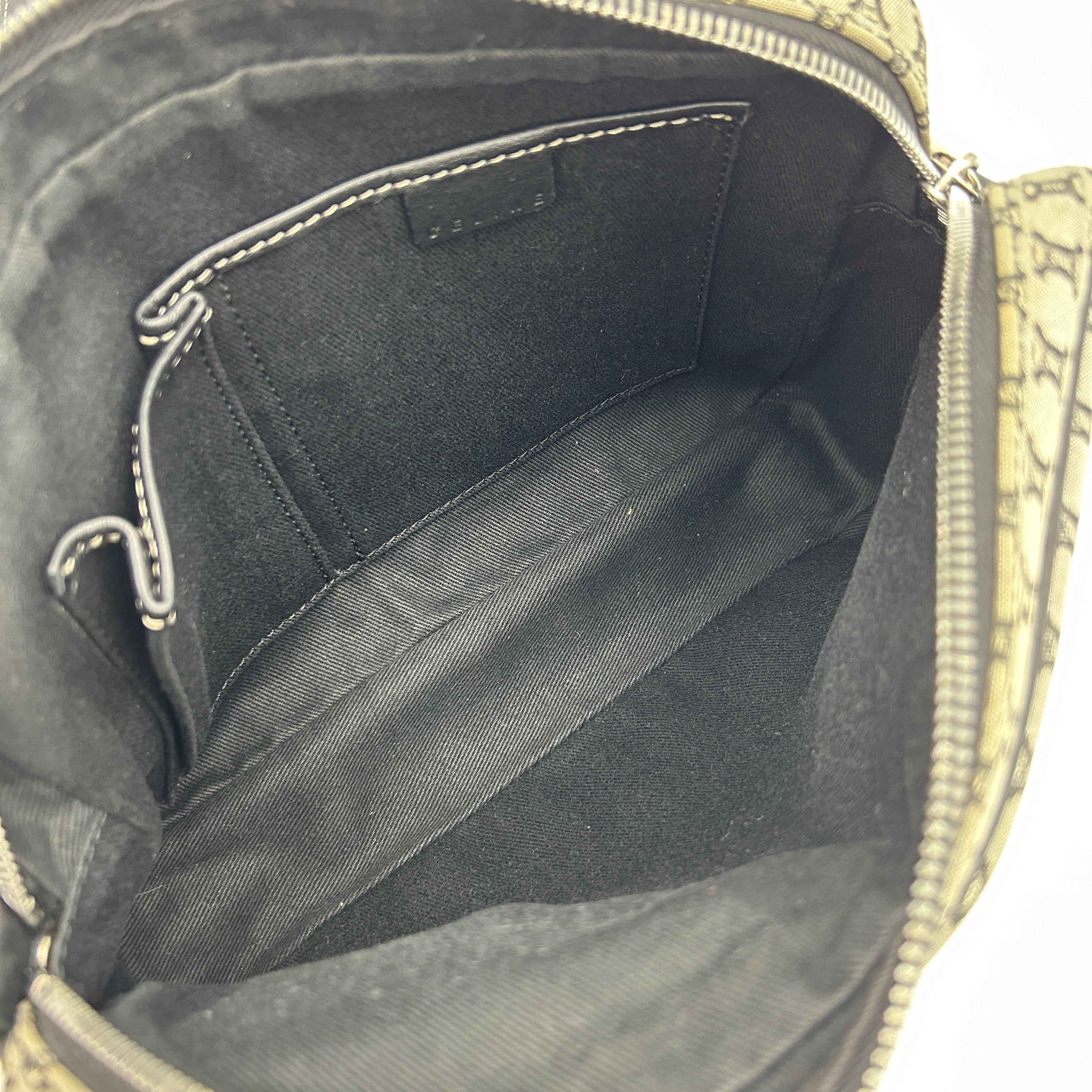 Celine Macadam Canvas Crossbody Bag Black Grey MeDiorum