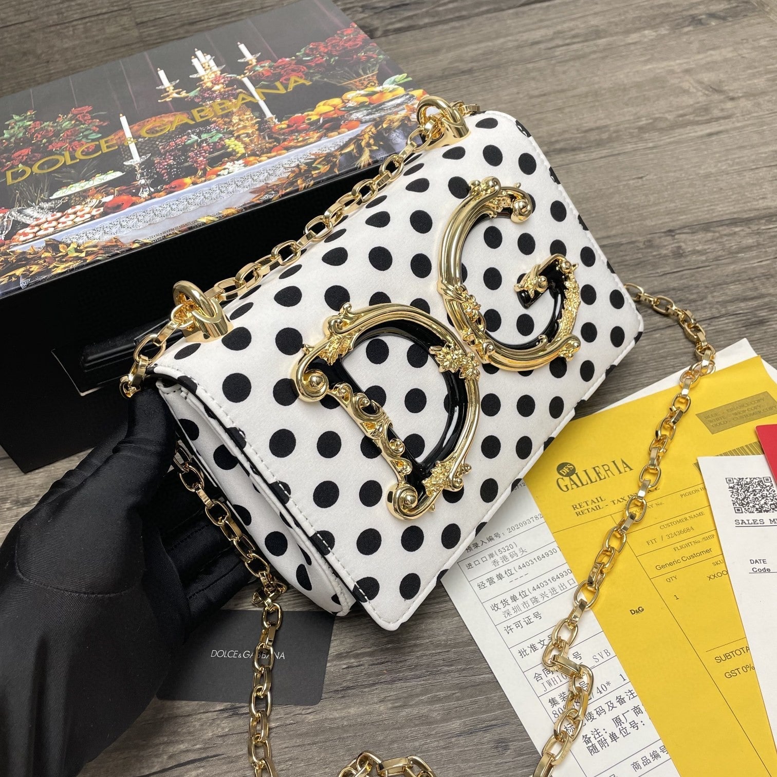 Girls CrossBody Bag With Polka Dots White For Women 8.3in/21cm GLAMI