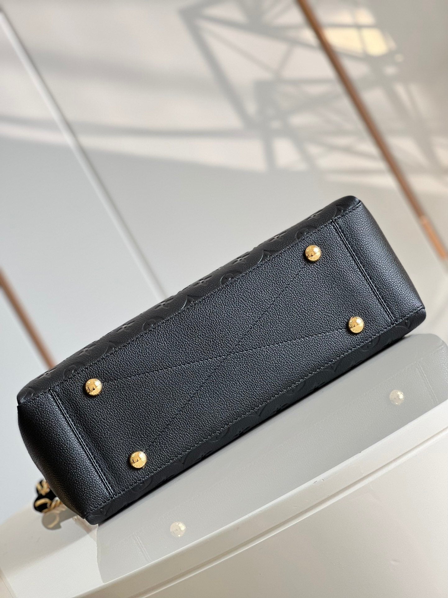 Louis Vuitton Surene MM Monogram Empreinte Black For Women,  Shoulder Bags 14.6in/37cm Louis Vuitton M43758
