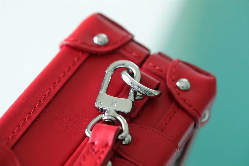 Louis Vuitton Petite Malle Monogram Red For Women, WomenÃƒÂ¢Ã¢â€šÂ¬Ã¢â€žÂ¢s Handbags, Shoulder And Crossbody Bags 7.9in/20cm Louis VuittonÃƒâ€šÃ‚Â 