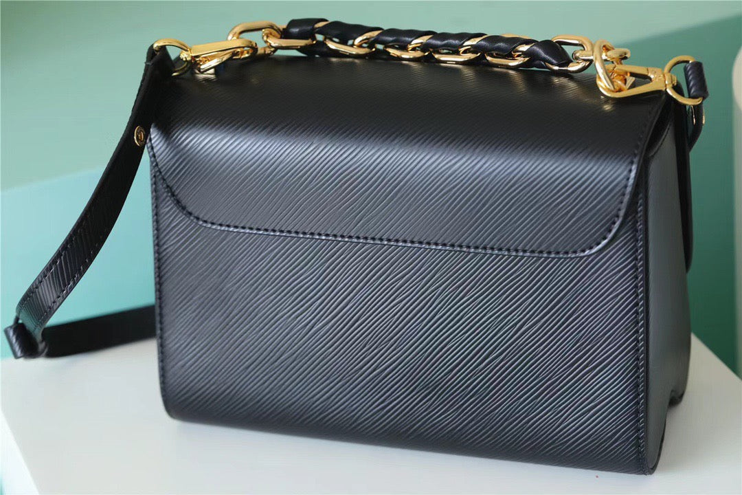 Louis Vuitton Twist MM Epi Black For Women, Women’s Bags, Shoulder And Crossbody Bags 9.1in/23cm Louis Vuitton M59887