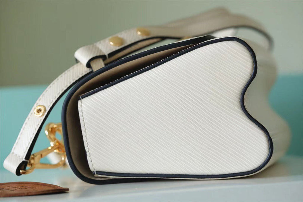 Louis Vuitton Twist MM Epi White For Women, Women’s Bags, Shoulder And Crossbody Bags 9.1in/23cm Louis Vuitton