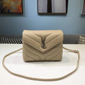 Top Quality Loulou Mini Shoulder Bag White For Women 7in/18cm YSL