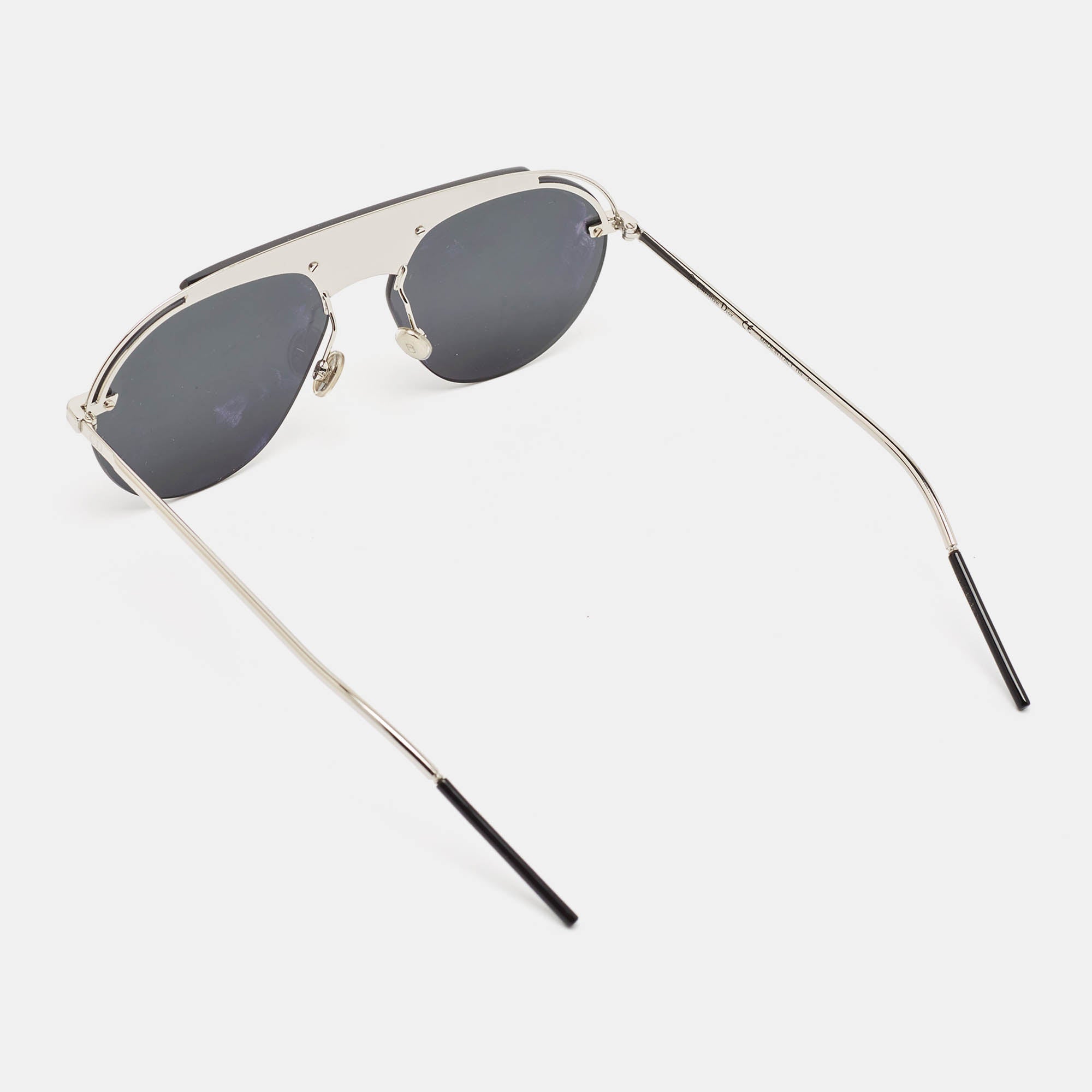 Dior Black/silver Diorevolution Aviator Sunglasses