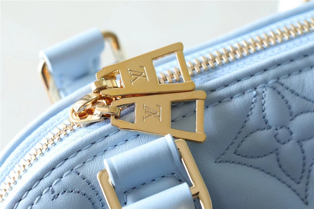 Louis Vuitton Alma BB Bag Handbags,  Shoulder and Cross Body Bags For Women In Bleu Glacier Blue 9.6in/25cm Louis Vuitton M59822