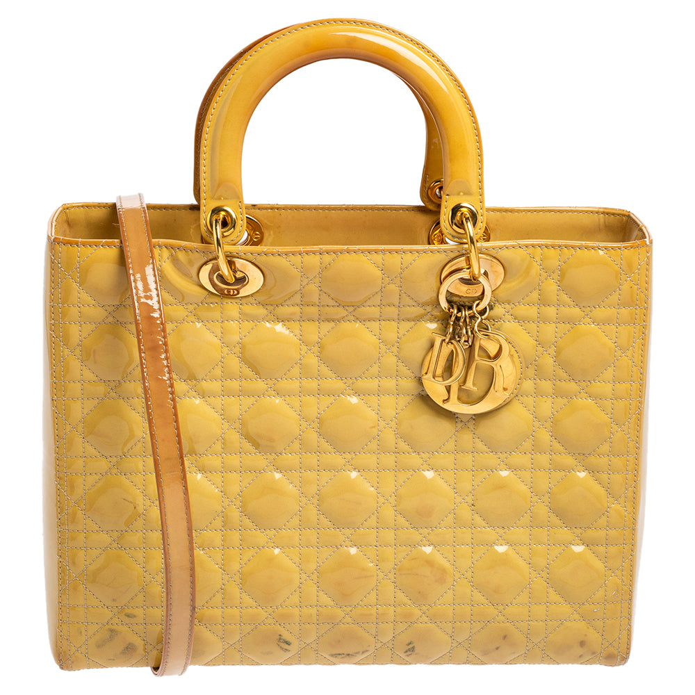 Dior Cannage  Leather Large Lady Dior Tote