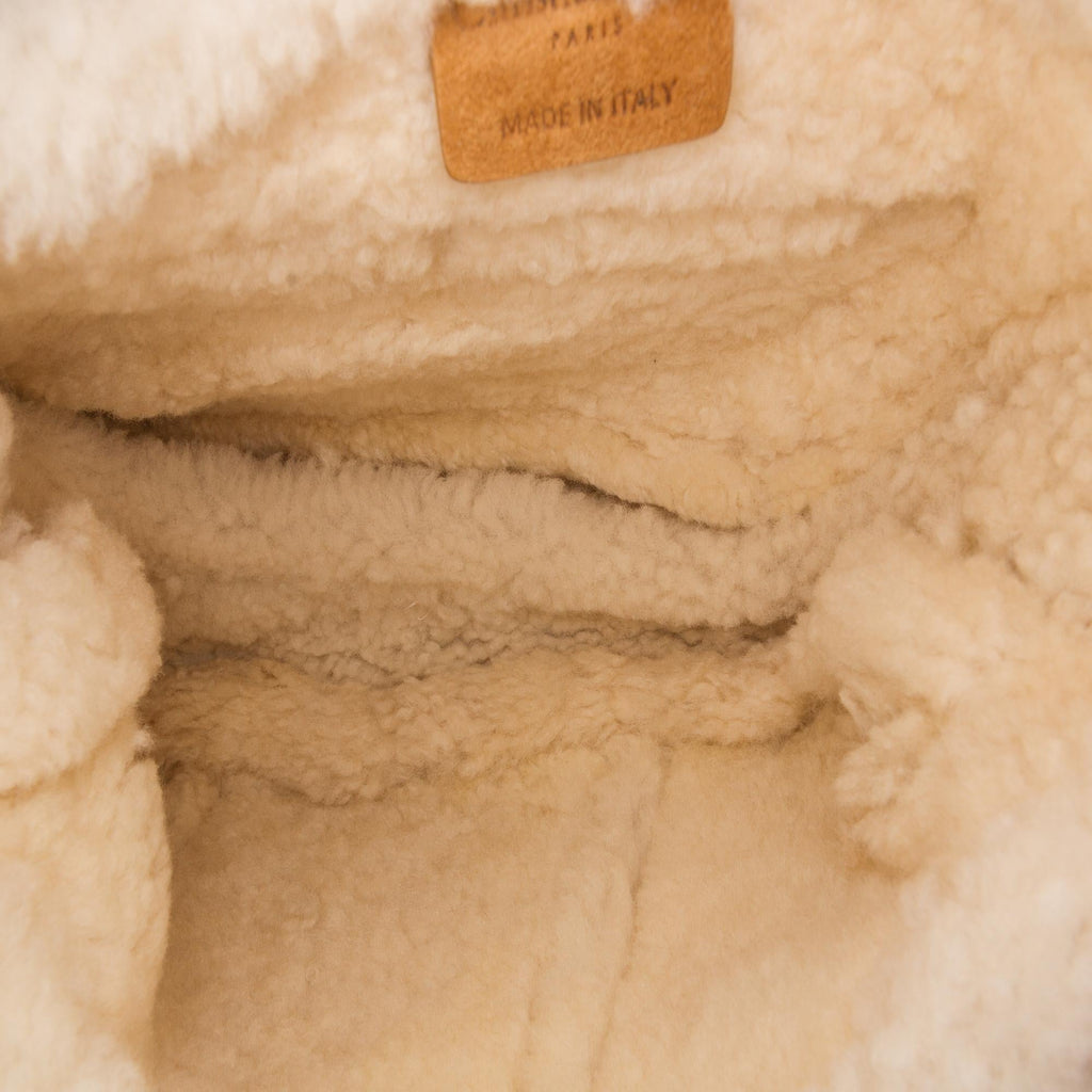 Dior Br Shearling Saddle Bag