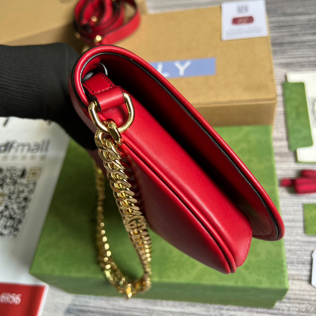 BlonGLAMIe Shoulder Bag Red For Women, Women’s Bags 11in/28cm GlamiÃ¢â‚¬Å½