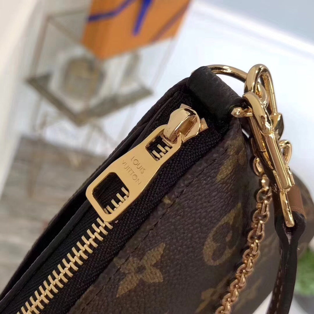 Louis Vuitton Pallas Clutch Monogram Canvas Black For Women, WoHandbag, Shoulder And Crossbody Bags 8.3in/21cm Louis Vuitton M44058