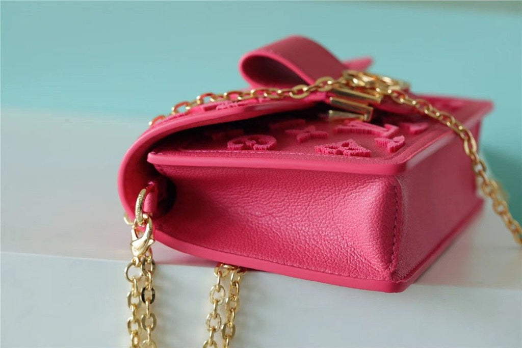 Louis Vuitton Mini Dauphine Monogram GlamIuo Pink For Women,  Shoulder And Crossbody Bags 18.5cm/7.3in Louis Vuitton M20747