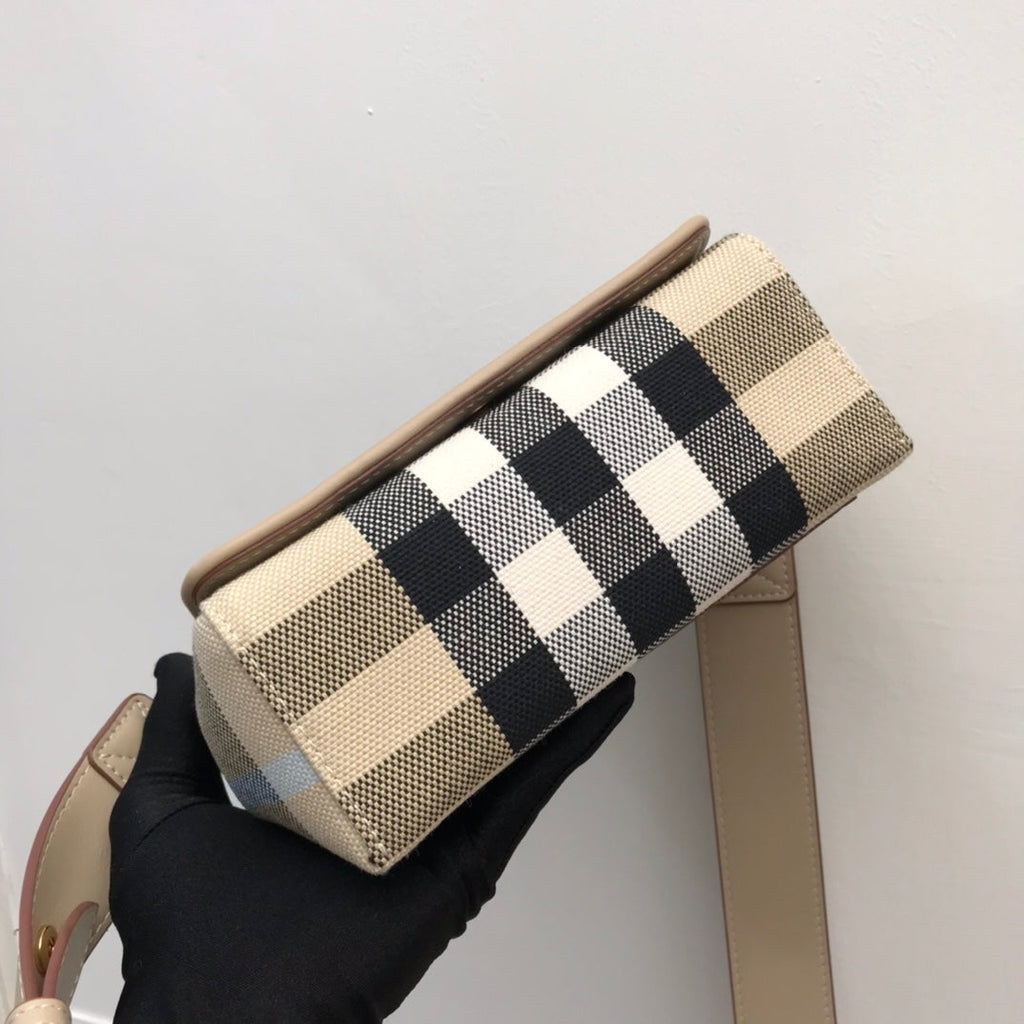 Burberry Vintage Check And Small Crossbody Bag For Women, Bags 7.1in/18cm