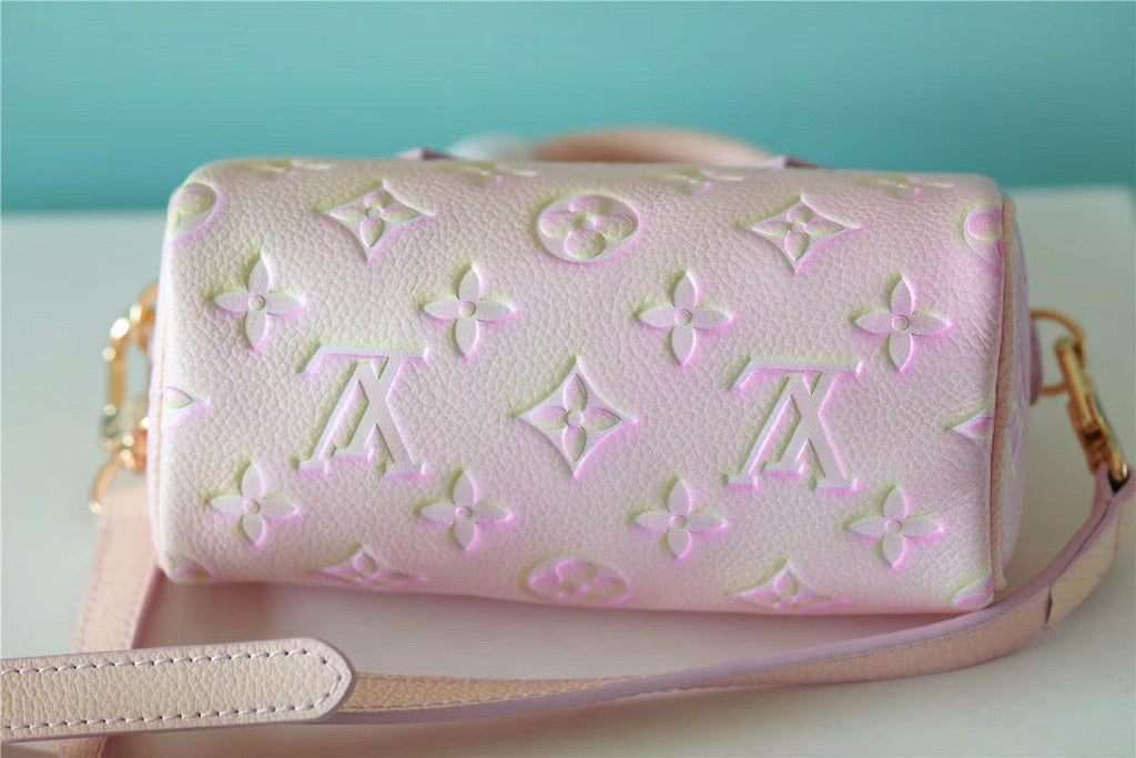 Louis Vuitton Nano Speedy Monogram Empreinte Pink For Women,  Shoulder And Crossbody Bags 16cm/6.3in Louis Vuitton M81508