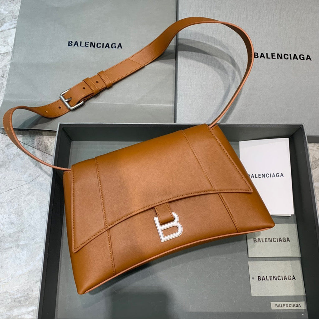 Downtown Small Shoulder Bag In Brown, For Women,  Bags 11.8in/30cm