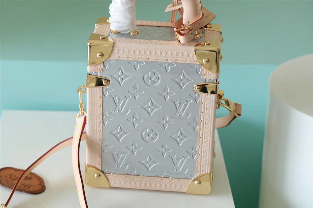 Louis Vuitton The Camera Box Monogram Empreinte By Nicolas Ghesquiere Light Blue/Light Pink For Women,  Shoulder And Crossbody Bags 6.3in/16cm Louis Vuitton