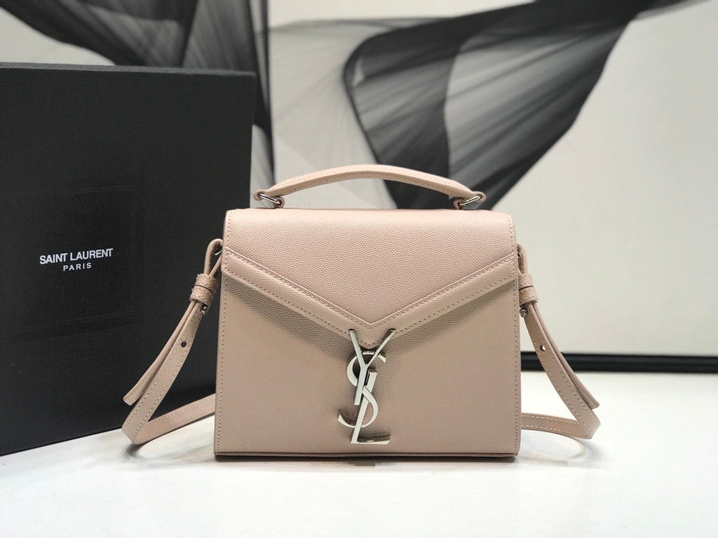 YSSL Cassandra Medium Top Handle Bag Beige For Women 9in/24.5cm YSL Â 