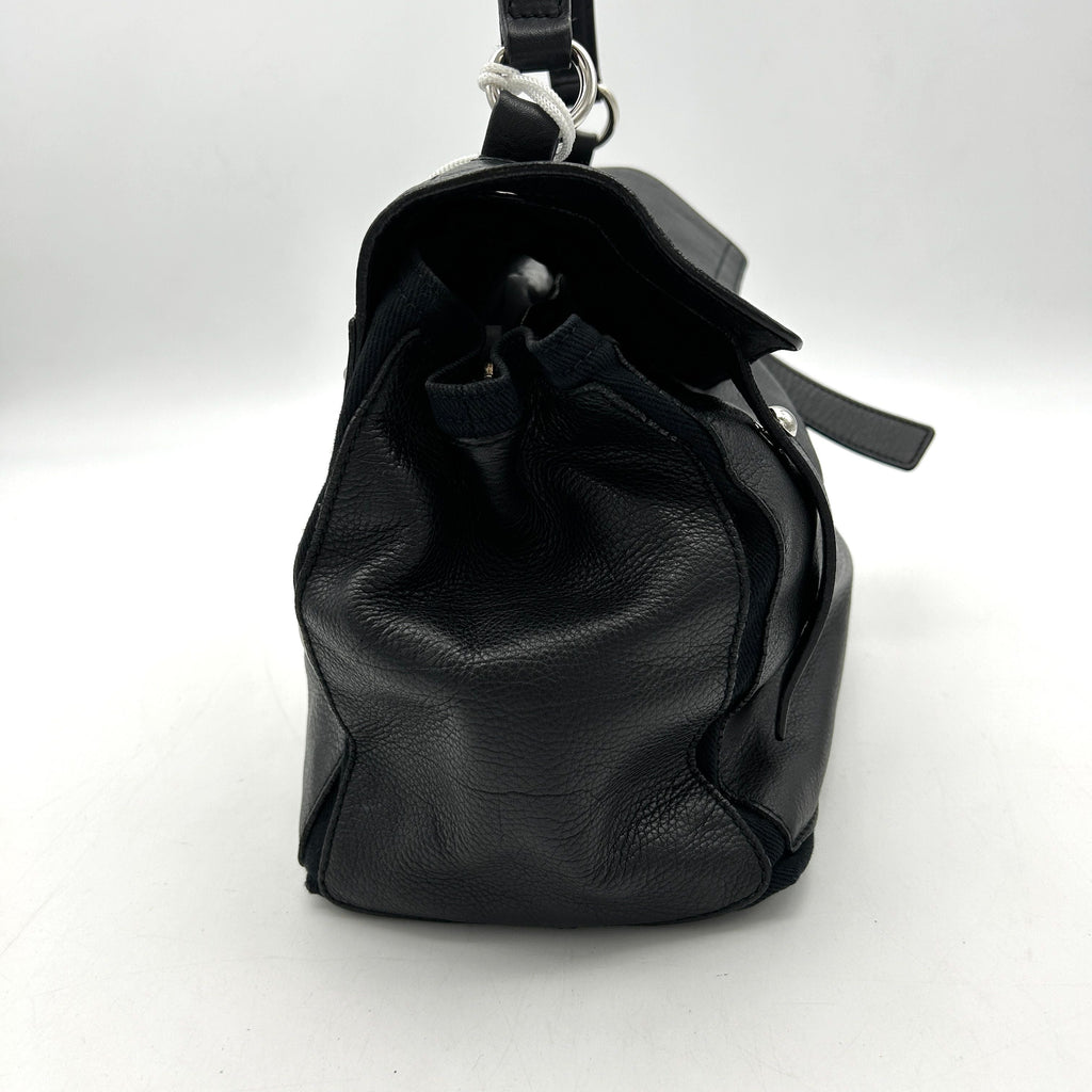 Yves Saint Laurent Leather Top Handle Bag - Black Shoulder Bags, Handbags LA6001
