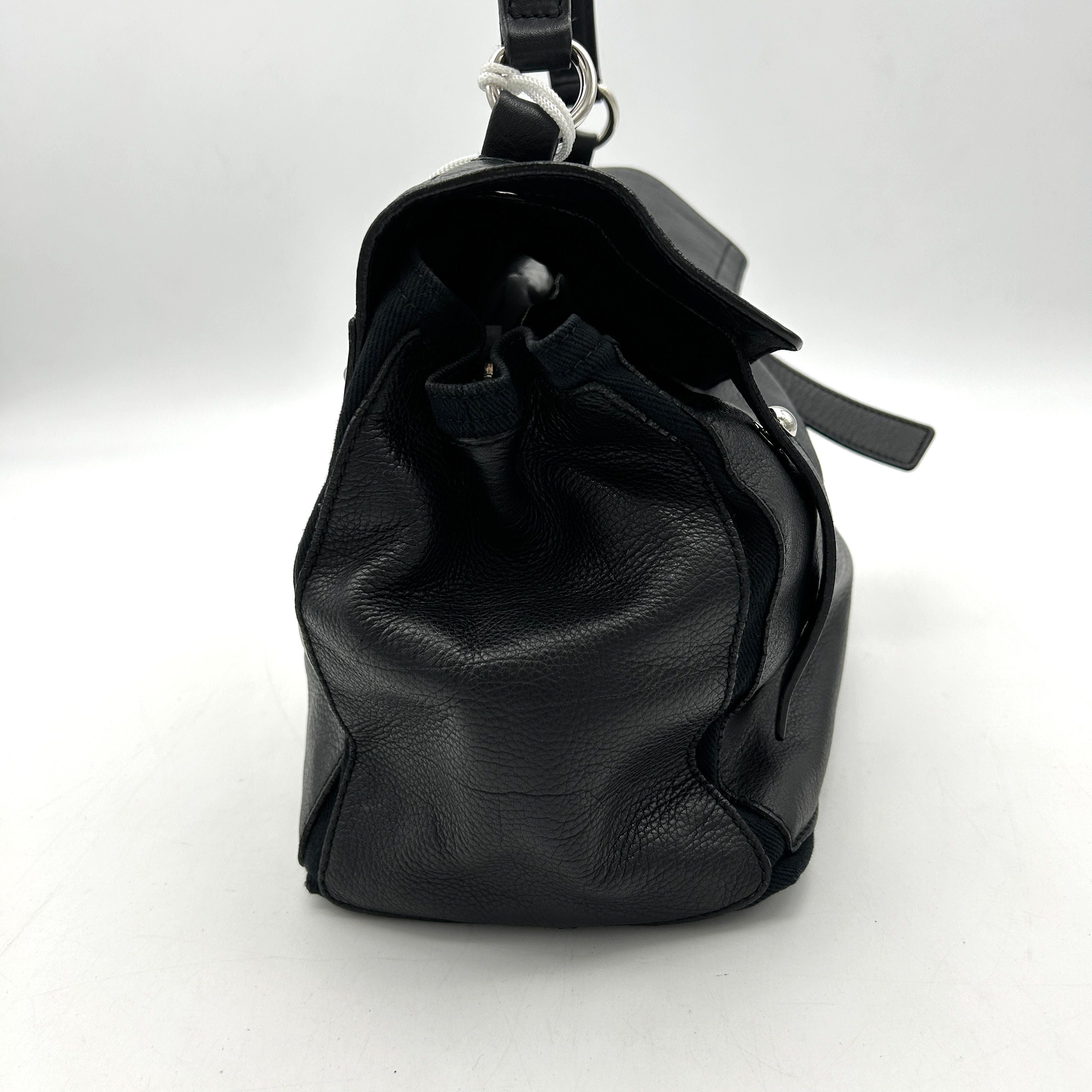 Yves Saint Laurent Leather Top Handle Bag - Black Shoulder Bags, Handbags LA6001