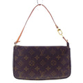 Louis Vuitton Pochette Accessoire  Canvas Clutch Bag