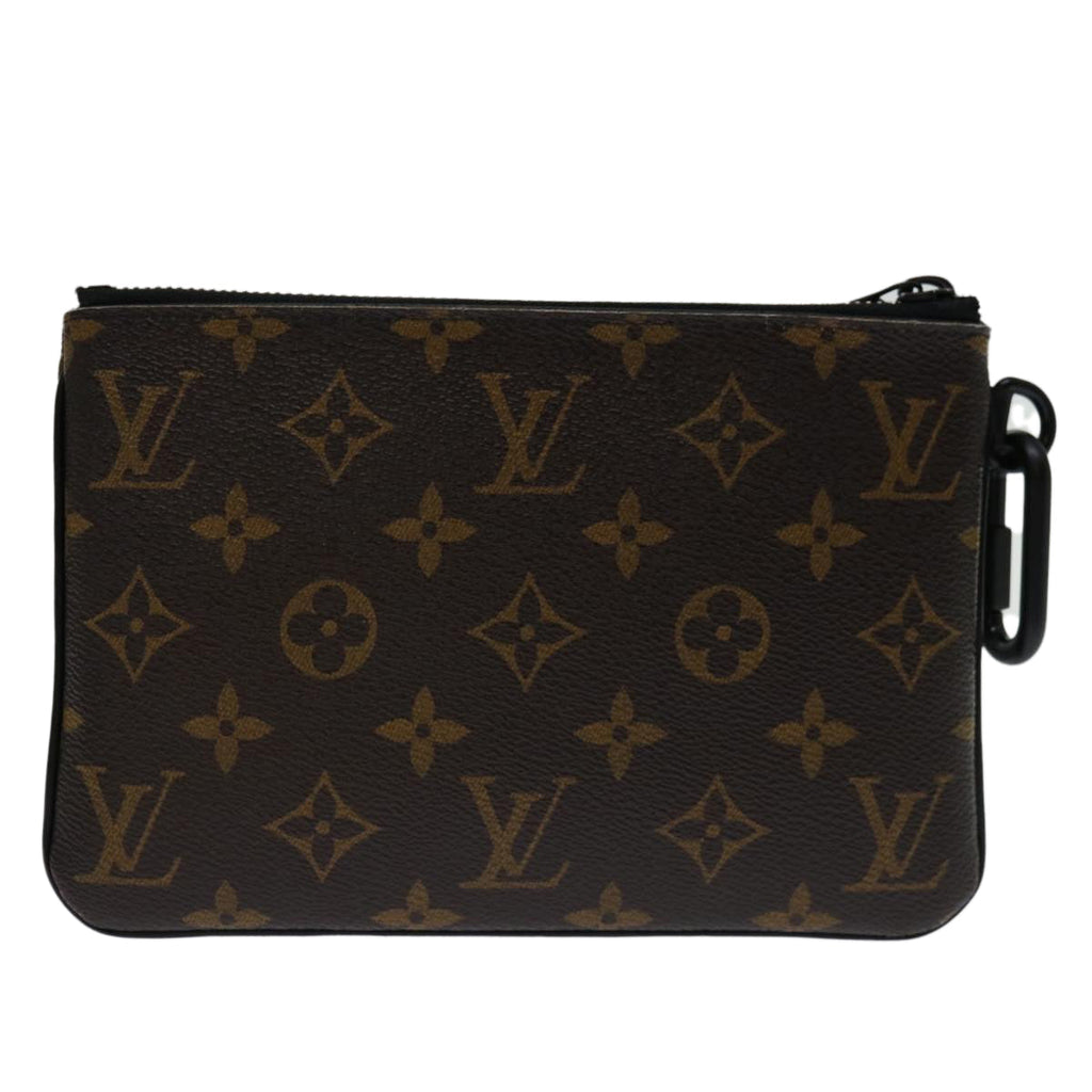 Louis Vuitton Pochette Zippée  Canvas Clutch Bag