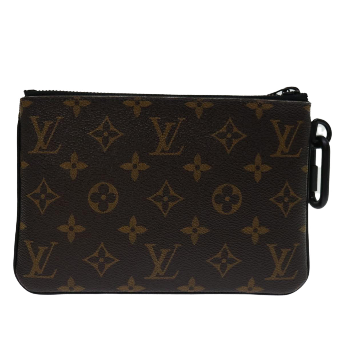 Louis Vuitton Pochette Zippée  Canvas Clutch Bag