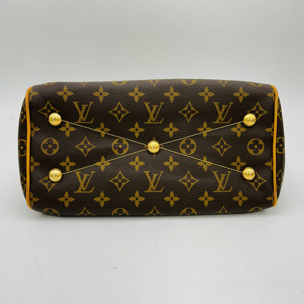 LOUIS VUITTON Tivoli PM Brown Monogram Leather Women's Shoulder Bag GP10180816