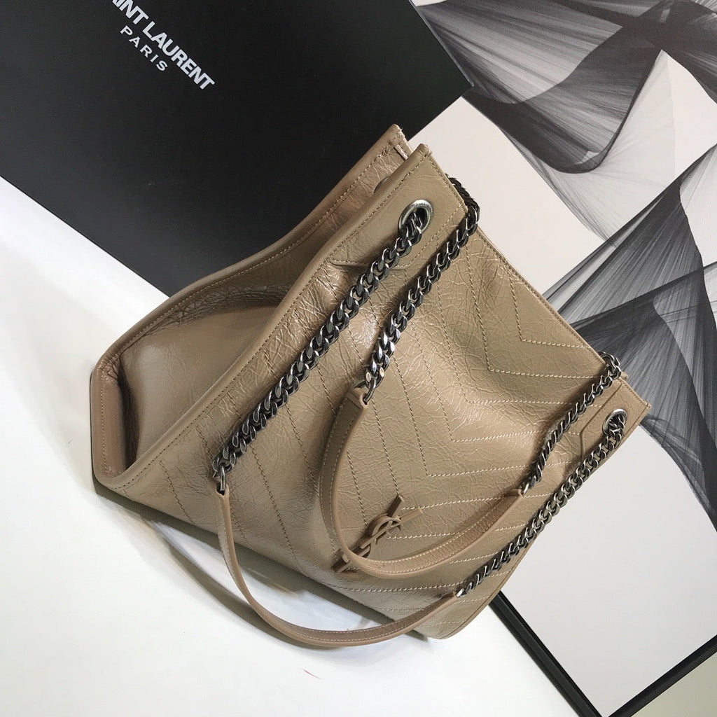 YSSL Niki Medium Shopping Bag Beige For Women 12in/32cm YSL