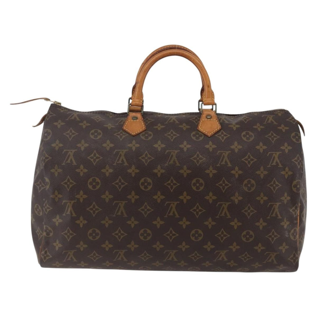 Louis Vuitton Speedy Bandouliere Bag Monogram Canvas Brown Canvas Handbag