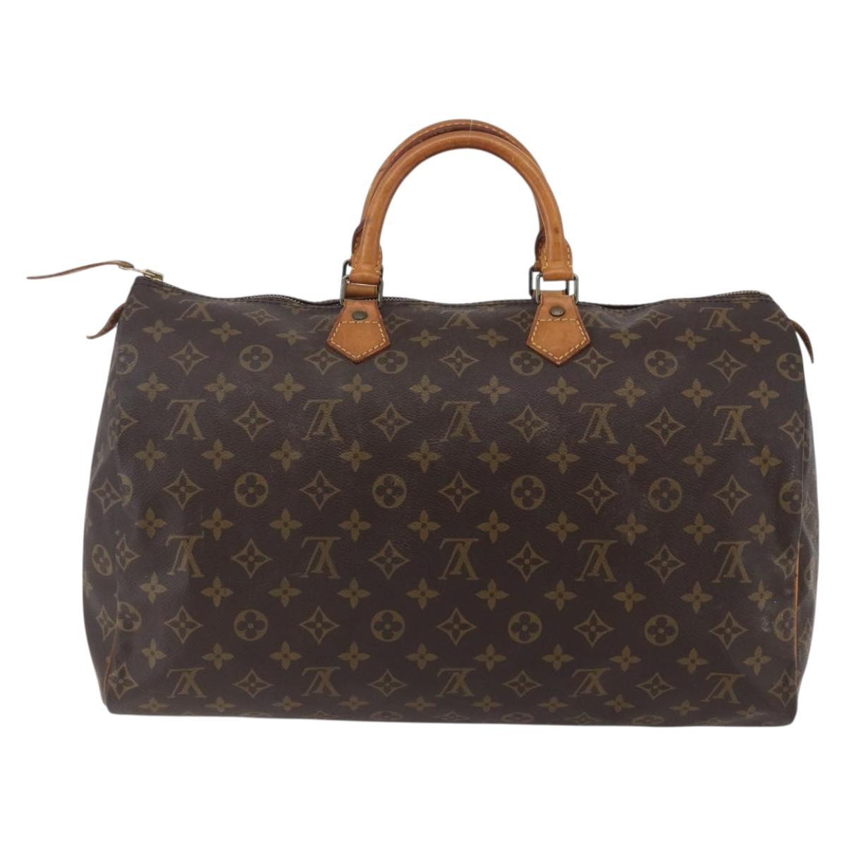 Louis Vuitton Speedy Bandouliere Bag Monogram Canvas Brown Canvas Handbag