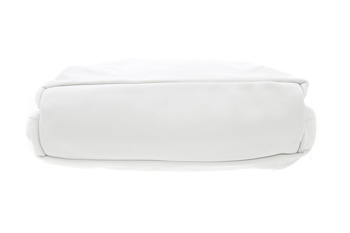 Mansur Gavriel White Oversized Cloud Clutch