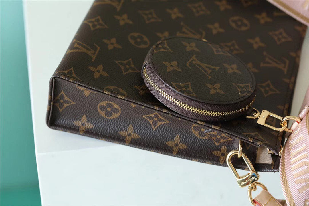 Louis Vuitton Pochette Double Monogram Canvas For Women, WomenÃƒÂ¢Ã¢â€šÂ¬Ã¢â€žÂ¢s Bags, Shoulder And Crossbody Bags 10.2in/26cm Louis Vuitton