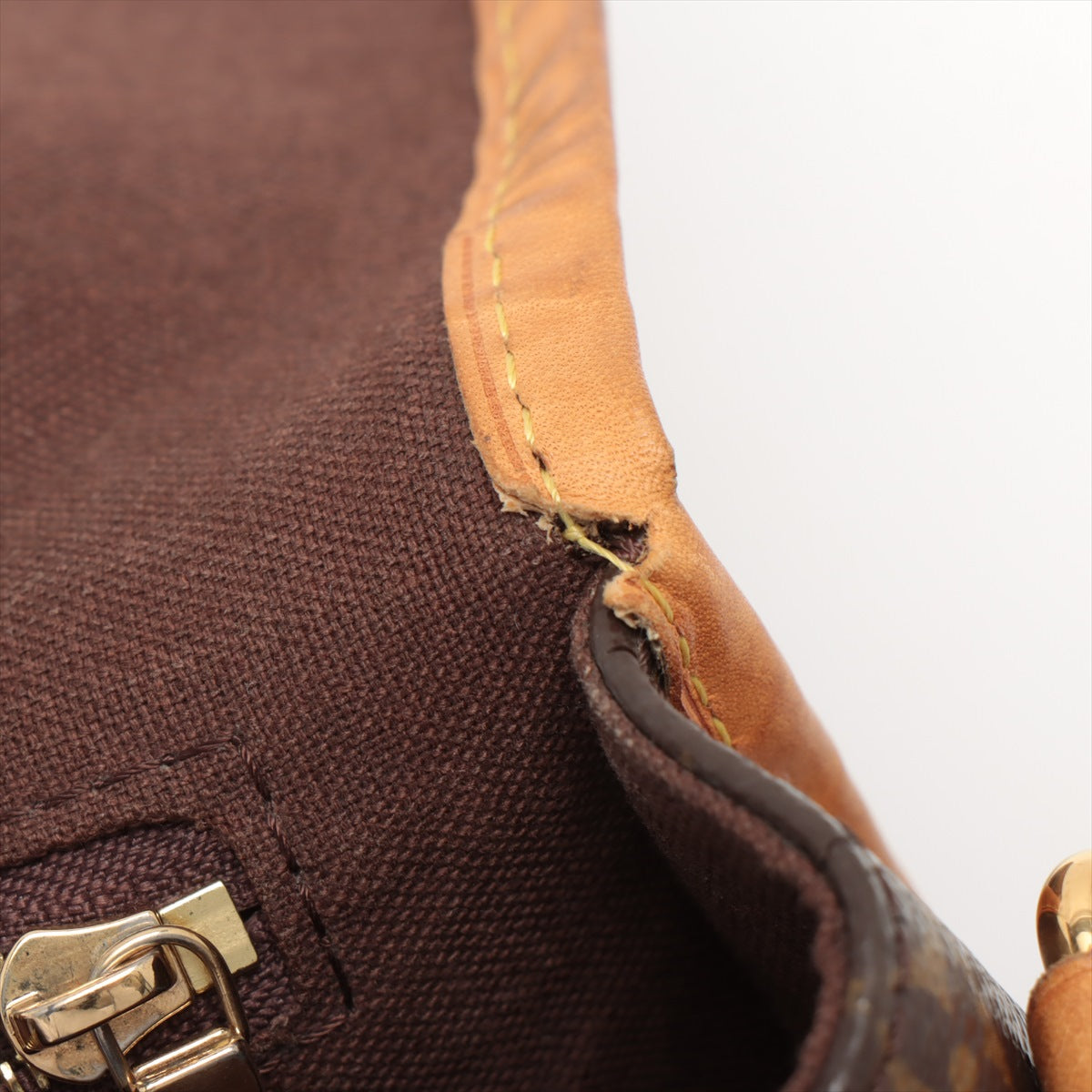 Louis Vuitton Menilmontant Handbag Monogram Canvas Brown Canvas Crossbody Bag