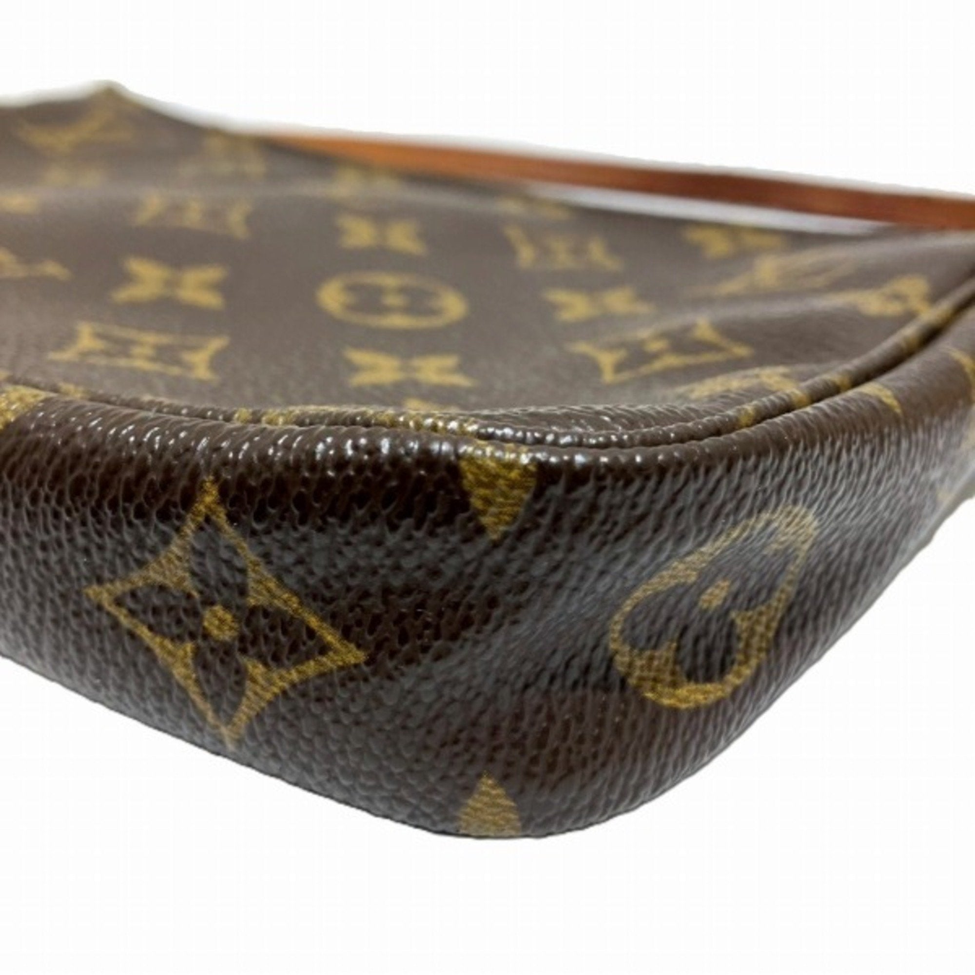 Louis Vuitton Pochette Accessoire  Canvas Clutch Bag