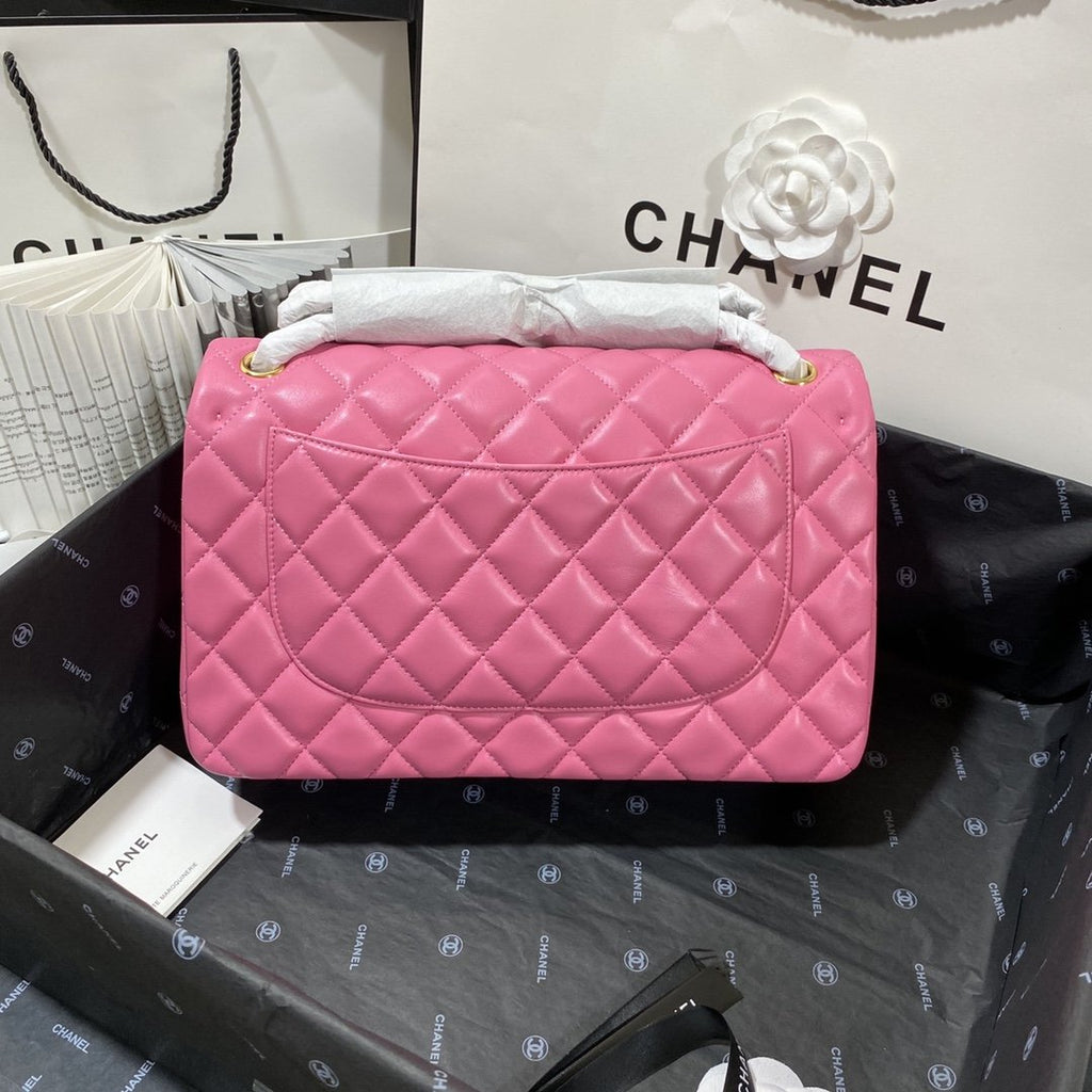 ChanelLarge Classic Handbag Gold Hardware PiNike For Women Handbags, Shoulder Bags 11.8in/30cm