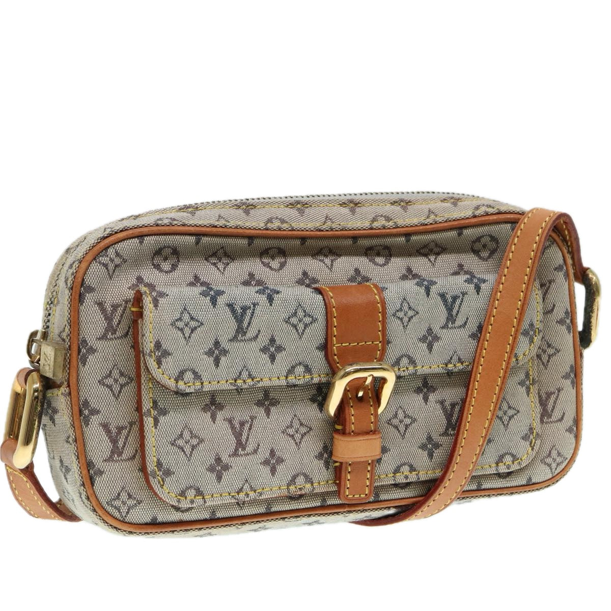 LOUIS VUITTON Monogram Mini Juliet MM Shoulder Bag Blue M92004 LV Auth ep5320