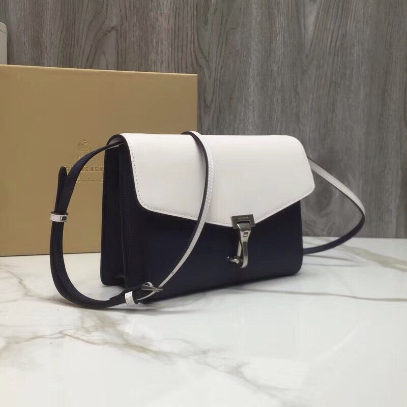 Burberry Small Macken Colorblock Crossbody Black/White Bag For Women, Bags 9.5in/24cm
