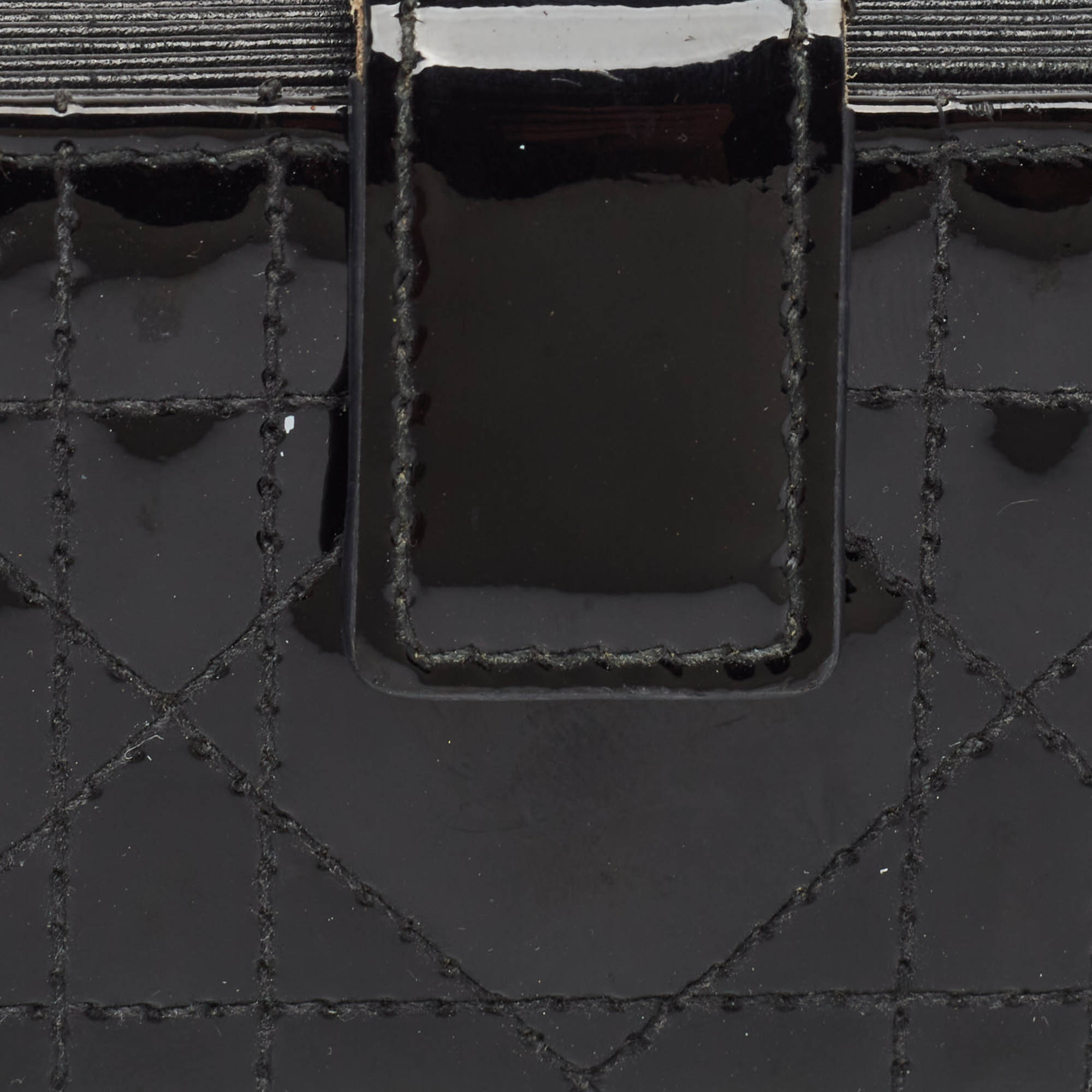 Dior Black Cannage  Leather Lady Dior 5 Gusset Card Holder..