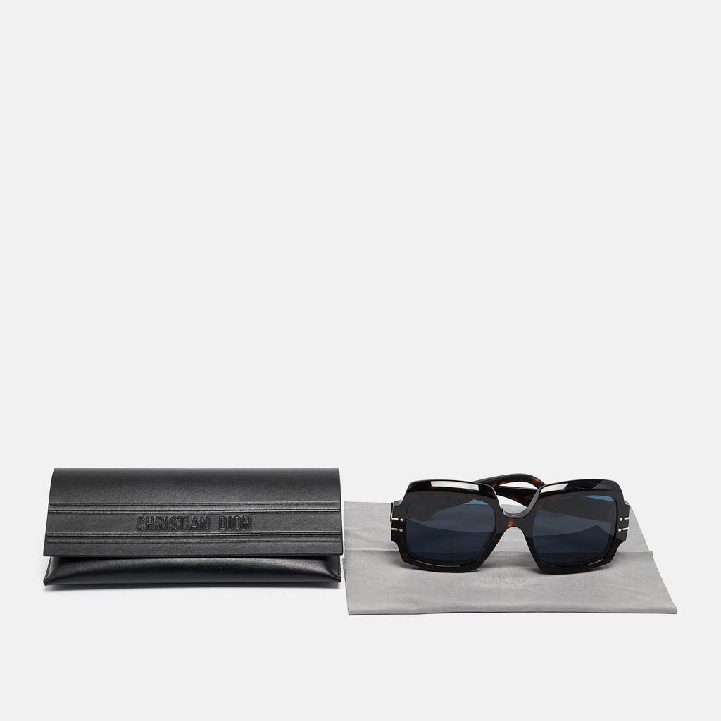 Dior Dark Br Diorsignature S1U Oversized Sunglasses