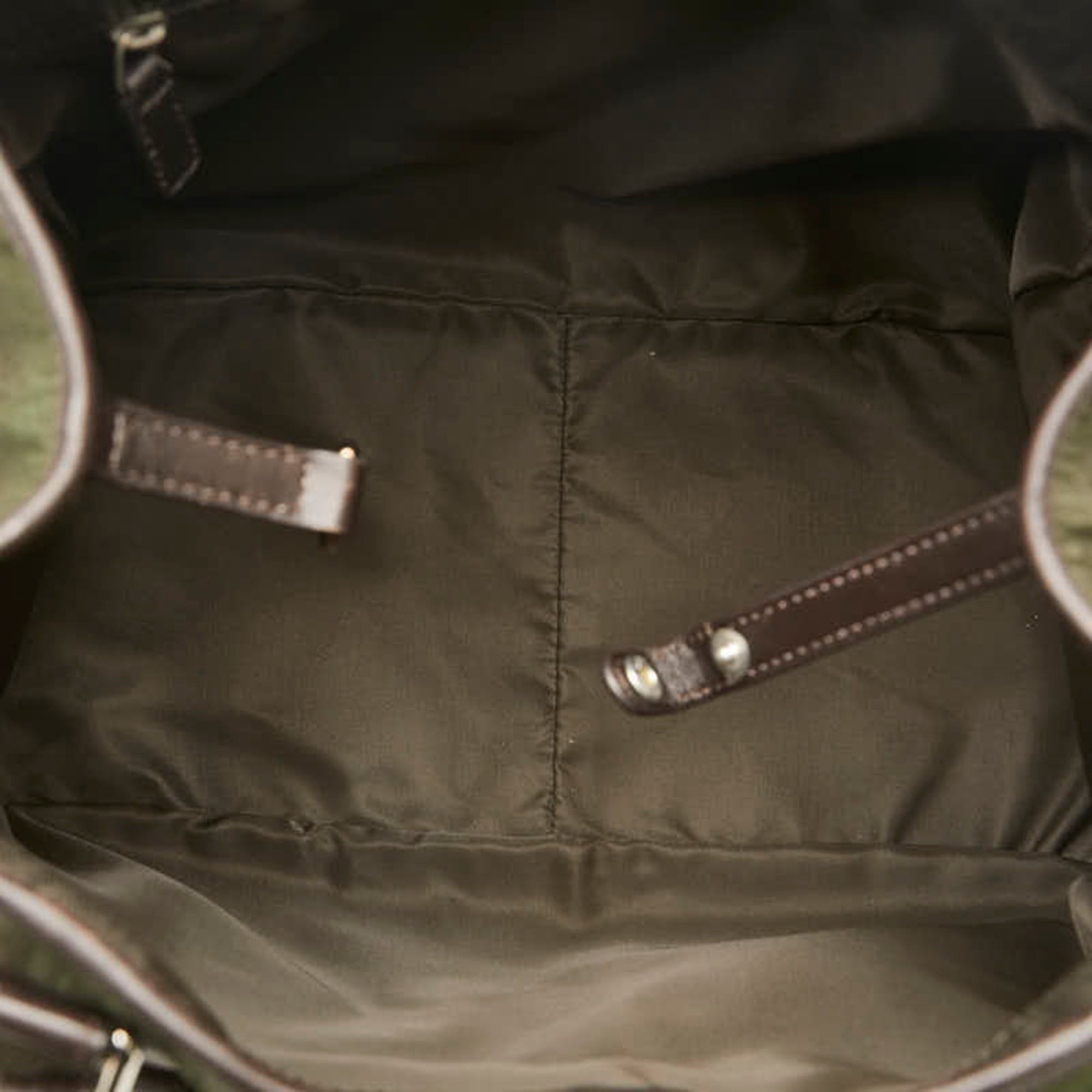 Dior Bronze Canvas Diorrissimo Multi Pocket Handbag