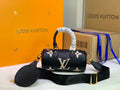 Louis Vuitton Papillon Monogram Empreinte Black/Beige For Women,  Shoulder And Crossbody Bags 7.9in/20cm Louis Vuitton M45980