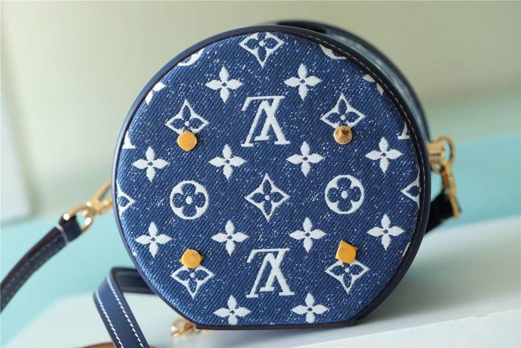 Louis Vuitton Cannes Monogram Denim By Nicolas Ghesquiere For Women, WomenÃƒÂ¢Ã¢â€šÂ¬Ã¢â€žÂ¢s Bags, Shoulder And Crossbody Bags 6.7in/17cm Louis Vuitton