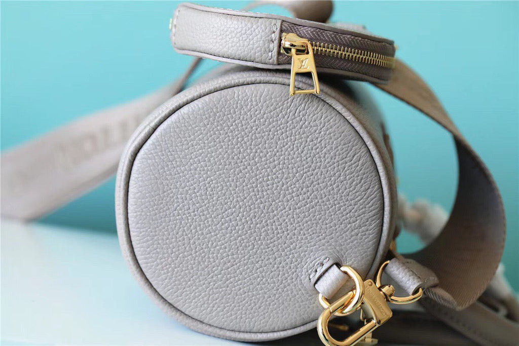 Louis Vuitton Papillon Monogram Empreinte Tourterelle / Creme Beige For Women, WomenÃƒÂ¢Ã¢â€šÂ¬Ã¢â€žÂ¢s Handbags, Shoulder Bags And Crossbody Bags 7.9in/20cm Louis Vuitton M46031
